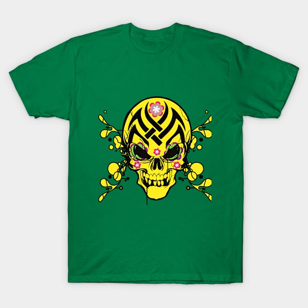 Mexican Skill Yellow Crazzy T-Shirt by PANTOFELCIA